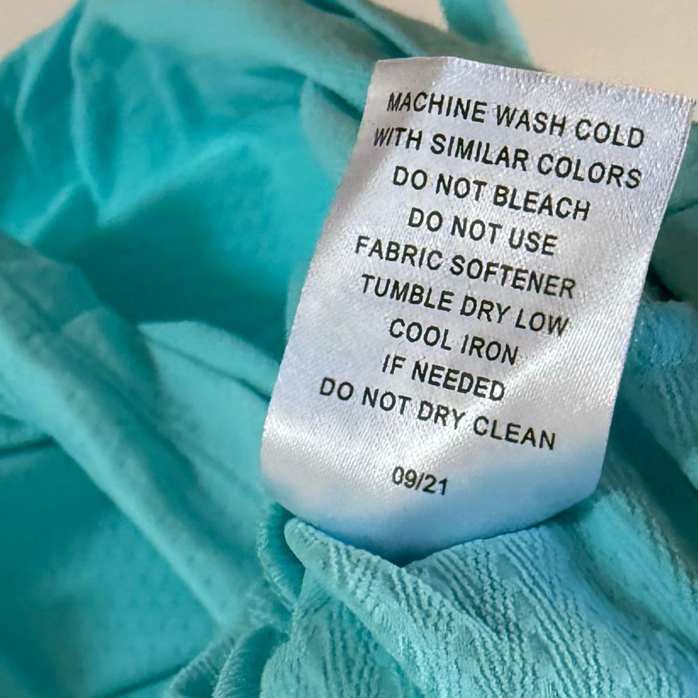 IBKUL Adjustable Length Long Sleeve Polo in Seafoam S NWOT - Picture 13 of 13